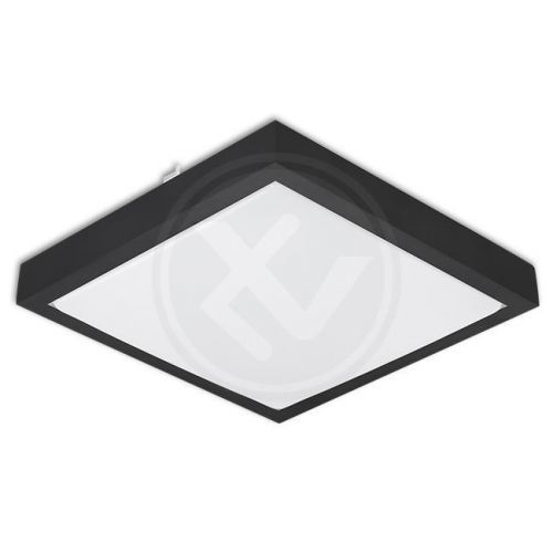 LED21 Přisazené svítidlo SOLEN 270x270 2xE27, plafon, IP44, černé V0251