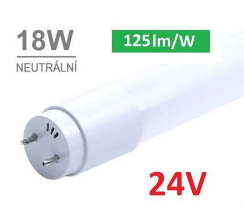 LED21 LED trubice 24V - T8 - 120 cm - 18 W - 2250 L - GLASS - neutrální bílá