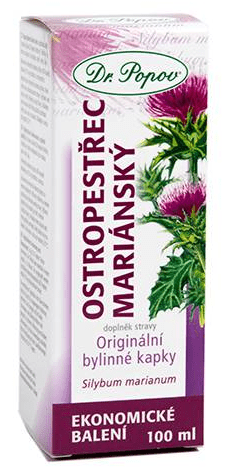 Dr.Popov Ostropestřec mariánský tinktura 100 ml