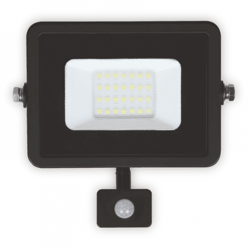 LUMAX LED reflektor 20W PLATI PIR 1400lm SLIM Teplá bílá LFL104S