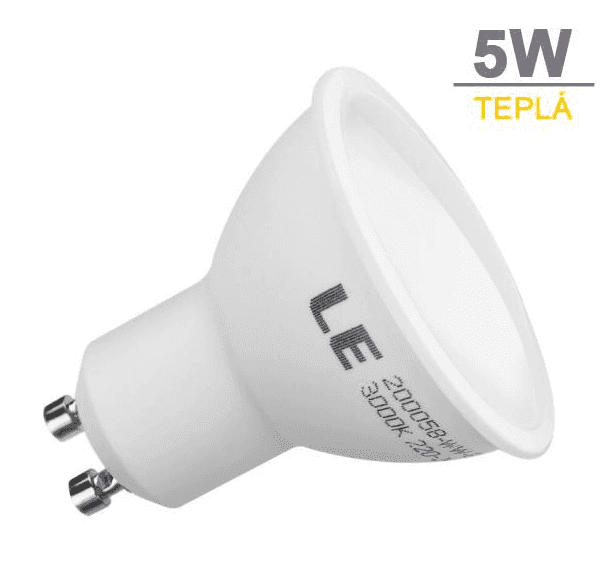 LED21 LED žárovka 5W 9xSMD2835 GU10 440lm Teplá bílá