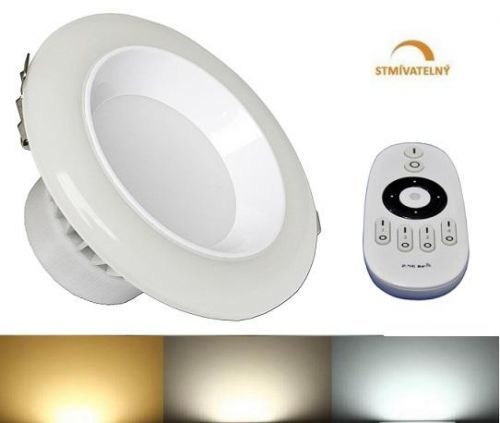 LED21 LED panel DOWNLIGHT 12W CCT stmívatelný 120mm 750lm 230V CCD IP50 CB3257