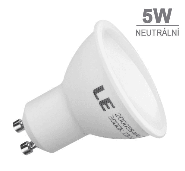 LED21 LED žárovka 5W 7xSMD2835 GU10 450lm Neutrální bílá