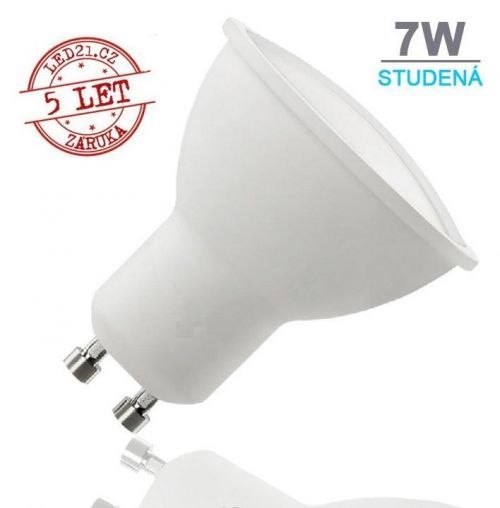 Optonica LED žárovka 7W 12xSMD2835 GU10 500lm STUDENÁ BÍLÁ