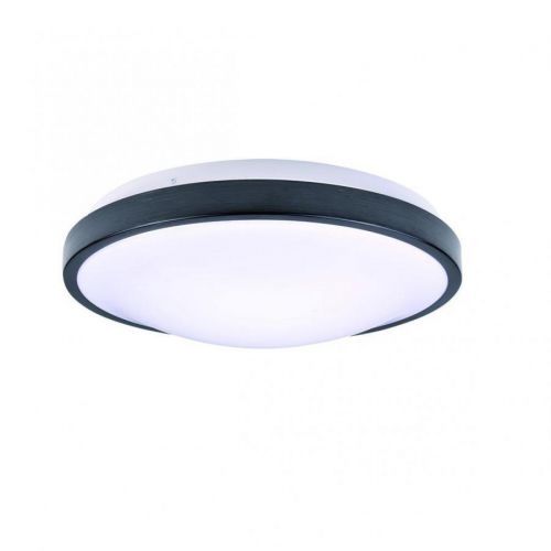 LED21 Svítidlo přisazené - plafon PLATO 300mm, 2xE27, černý broušený LUX02269