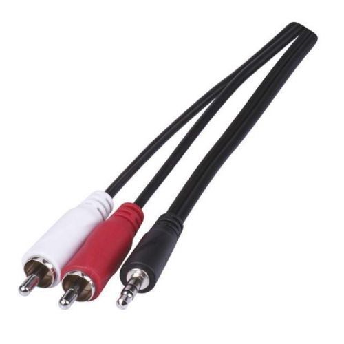 LED21 Kabel JACK 3,5mm stereo, vidlice - 2x CINCH vidlice 1,5m