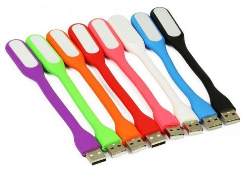 LED21 USB Flexibilní LED lampička 5V, černá, studená bílá