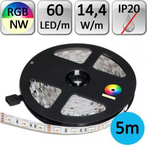 LED21 LED pásek RGB+NW neutrální bílá 5m 14,4W/m 60LED/m