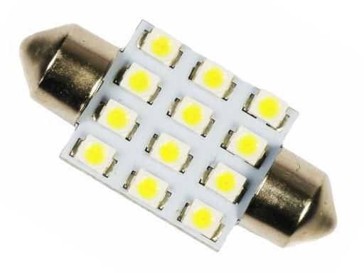 Interlook LED auto žárovka LED C5W 12 SMD 1210 31mm