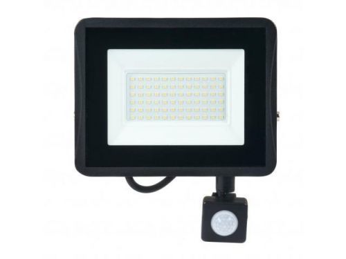 BERGE LED reflektor IVO s čidlem PIR 50W IP65 4250Lm teplá bílá 3000K