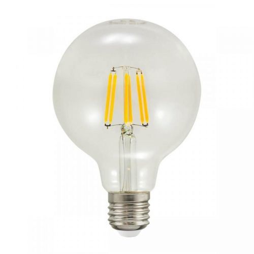 LED žárovka LED E27 G95 7,5W = 75W 1055lm 3000K Teplá bílá 360° Filament POLUX