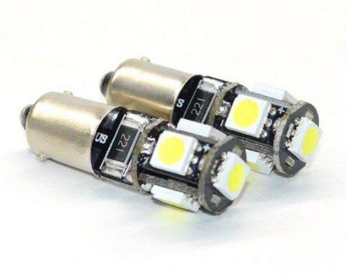 Interlook LED auto žárovka 12V LED BA9S H6W Y 5SMD5050 1W CAN BUS