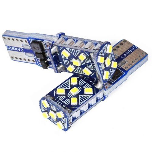 LED21 LED auto žárovka LED T10 W5W 15 SMD 3014 5W CANBUS