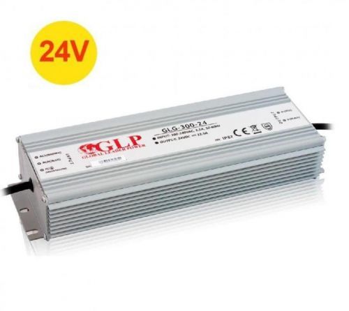 PREMIUMLUX Napájecí zdroj 300W 12,5A 24V DC PFC, voděodolný / venkovní, Global Leader Power LUX02594