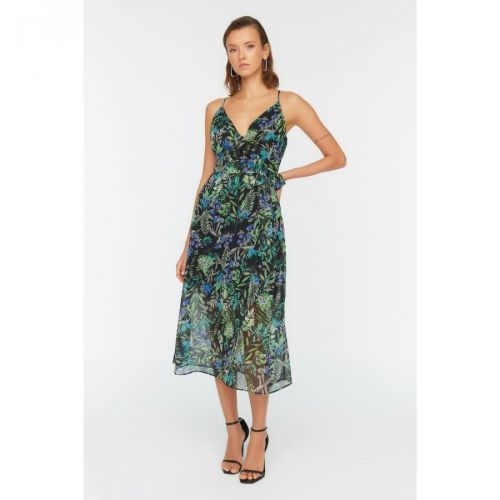 Trendyol Green Petite Back Detailed Dress