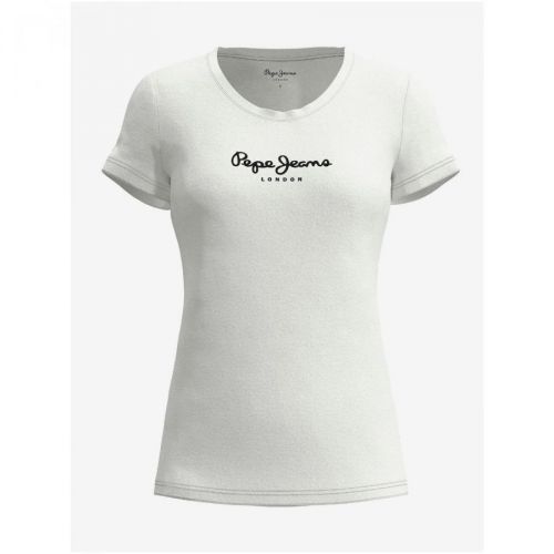 Bílé dámské tričko Pepe Jeans New Virginia - Dámské