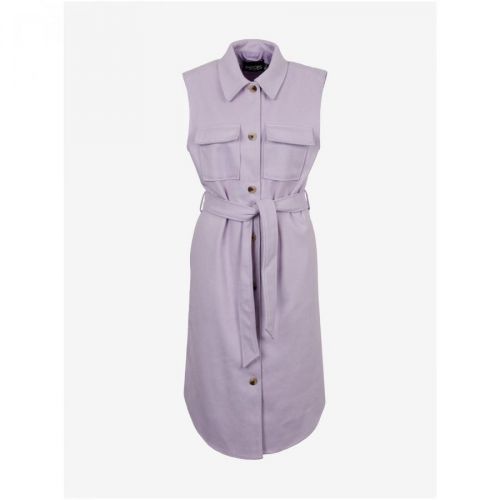 Světle fialová dlouhá vesta Pieces Haven - Dámské