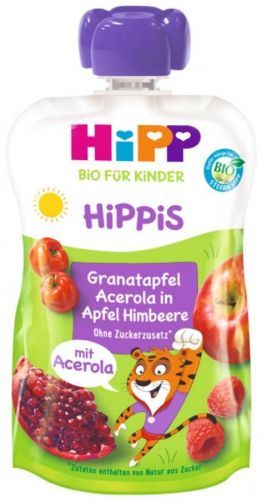 HiPP BIO Jablko-Maliny-Granátové jablko-Acerola 100 g