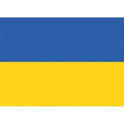 Samolepka vlajka Ukrajina 10,5x14,8 cm 1 ks