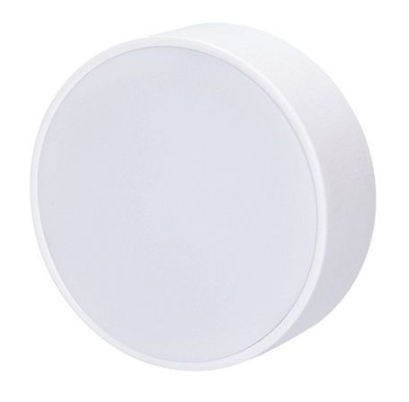 Ecolite Bílý přisazený LED panel s tenkým rámečkem kulatý 300 x 40mm 48W WFPR03-48W