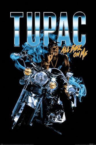 PYRAMID INTERNATIONAL Plakát, Obraz - Tupac Shakur - All Eyez Motorcycle, (61 x 91.5 cm)