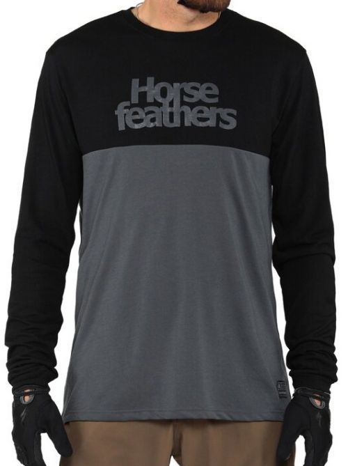 Bike tričko Horsefeathers Fury LS black/gray L