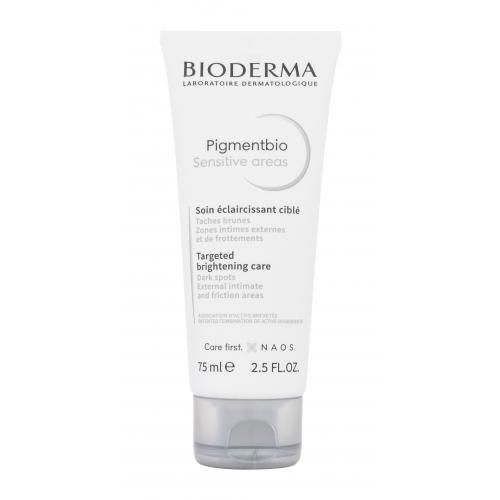 BIODERMA Pigmentbio Sensitive Areas Targeted Brightening Care 75 ml tělový krém proti tmavým skvrnám na citlivých a intimních místech pro ženy