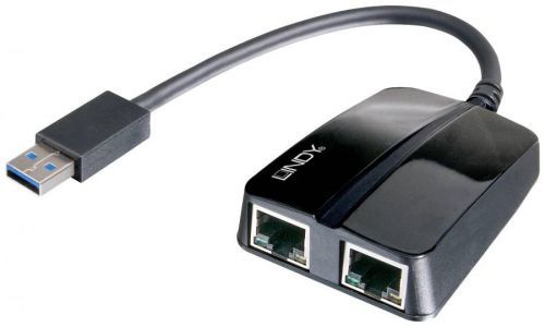 Síťový adaptér 5 GBit/s LINDY USB 3.2 Gen 1 (USB 3.0), Gigabit LAN (1/2,5/5 Gbit/s) , RJ45