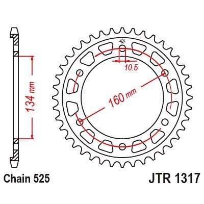 JT Sprockets JTR 1317-40