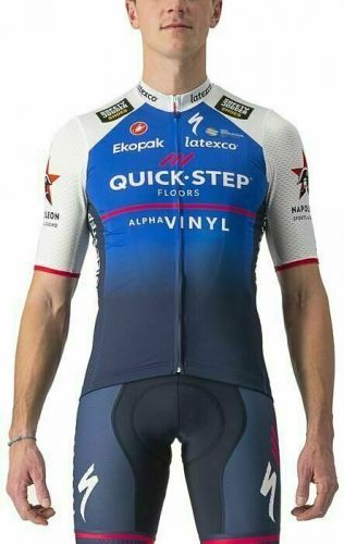 Castelli Quick-Step Alpha Vinyl 2022 Competizione Jersey Belgian Blue/White M