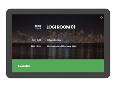 Logitech Tap Scheduler Purpose-Built Scheduling Panel for Meeting Rooms - Zařízení pro video konference - certifikováno pro Zoom, certifikováno pro Microsoft Teams - grafit, 952-000091