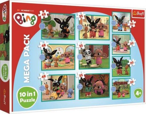 TREFL Puzzle Bing a přátelé MEGA PACK 10v1