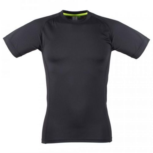 Tombo Pánské sportovní Slim-Fit tričko - Černá / černá | XS