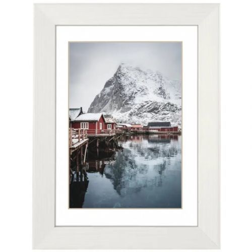 HAMA OSLO  rám 13x18 s paspartou 9x13,  bílá