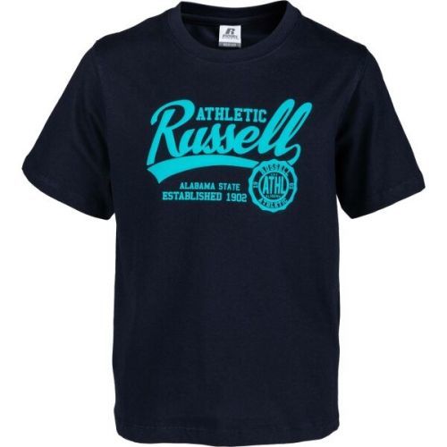 Russell Athletic KIDS T-SHIRT Dětské tričko, Tmavě modrá,Tyrkysová, velikost 140