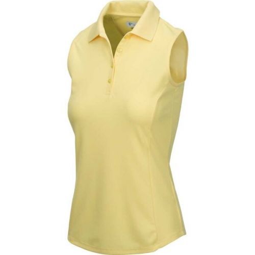 GREGNORMAN PROTEK SLEEVELESS POLO W Dámské golfové polo triko, Žlutá, velikost L