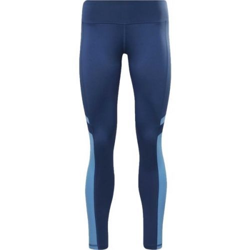 Reebok WOR MESH TIGHT Dámské legíny, Tmavě modrá,Světle modrá, velikost XL