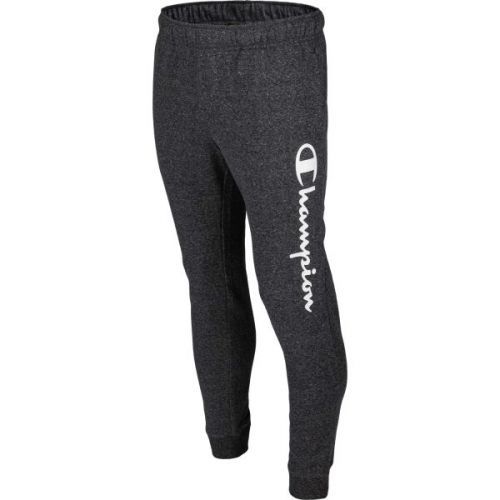 Champion RIB CUFF PANTS Pánské tepláky, Tmavě šedá,Bílá, velikost L