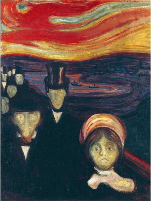 Reprodukce obrazu Edvard Munch - Anxiety, 45 x 60 cm