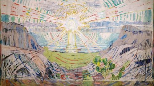 Reprodukce obrazu Edvard Munch - The Sun, 70 x 40 cm