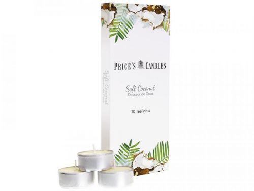 Price's Price's vonné čajové svíčky Soft Coconut 10ks
