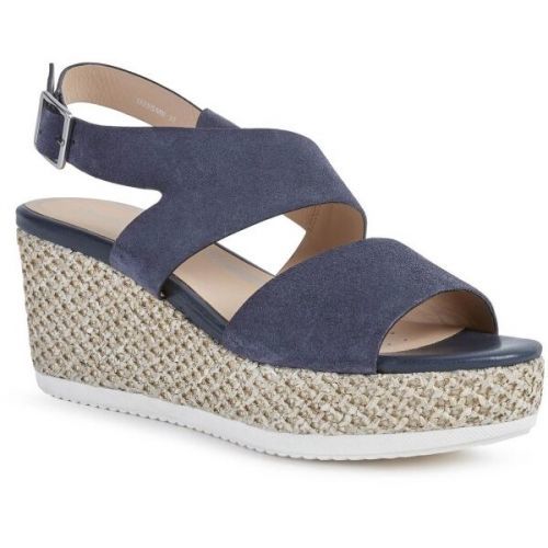 Geox D LIPARI Dámské sandály, Tmavě modrá,Béžová, velikost 39