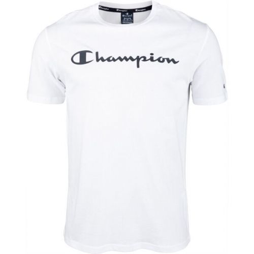 Champion CREWNECK T-SHIRT Pánské tričko, Bílá,Černá, velikost M