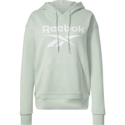 Reebok RI BL FRENCH TERRY HOODY Dámská mikina, Světle zelená,Bílá, velikost S