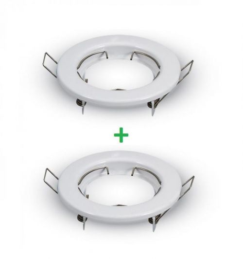 Optonica SADA 2ks Podhledové bodové svítidlo ALFA bílá + patice OT5070