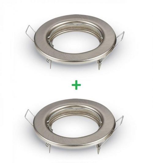 Optonica SADA 2ks Podhledové bodové svítidlo ALFA chrom mat + patice OT5071