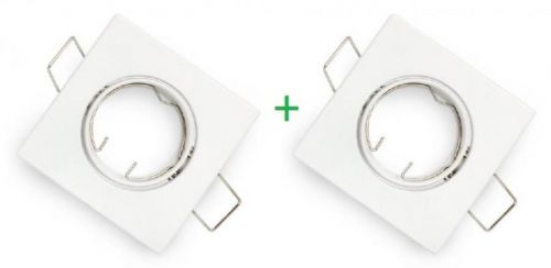 Optonica SADA 2ks Podhledové bodové svítidlo TOPAZ bílá + patice OT5073