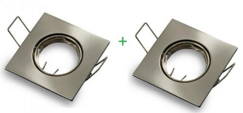 Optonica SADA 2ks Podhledové bodové svítidlo TOPAZ chrom mat + patice OT5074