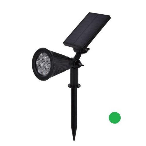 Optonica Zahradní LED solární svítidlo reflektor 1,5W, ZELENÁ GD9324