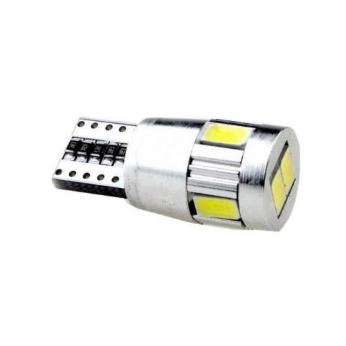 LED21 LED auto žárovka LED W5W T10 6 SMD 5630 SUPER CAN BUS